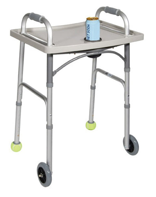 Universal Walker Tray With Cup Holder  Grey  Drive   All Care Store