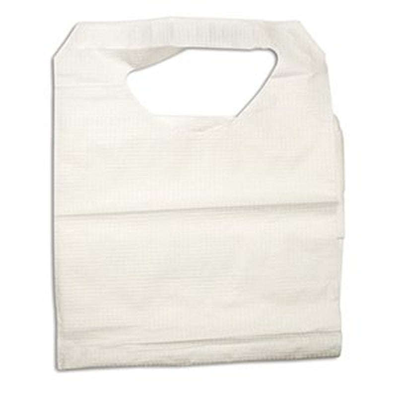 Bib Dynarex Tie Closure Disposable Polyethylene / Tissue