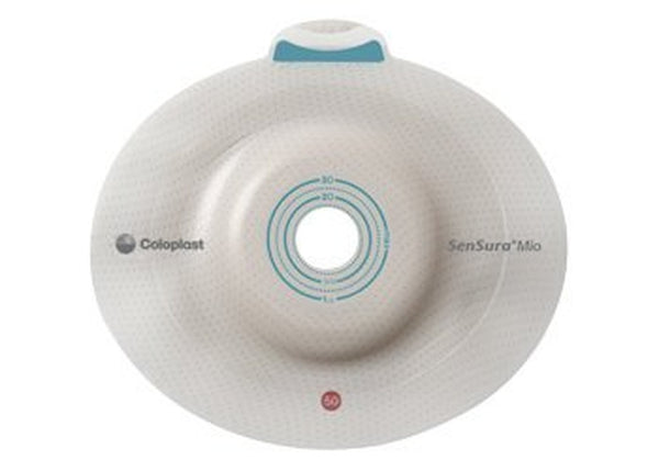 Ostomy Barrier SenSura Mio Click Precut, Extended Wear Elastic Adhesive 60 mm Flange Blue Code System 1 3/8 Inch Opening