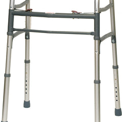 ProBasics Two-Button Release Folding Walker Aluminum Lightweight, Weight Support-300lbs, Weight-6.6lbs, Width-17inch, WKAAN2B