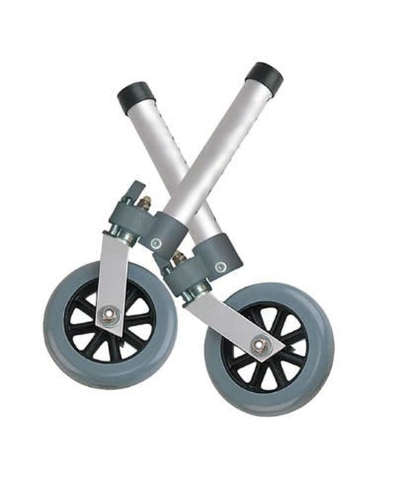 Comb. Swivel/fixed Wheels 5  W/lock & Rear Glides (pr)   All Care Store