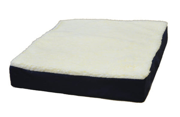 Gel Wheelchair Cushion W/ Fleece Top 16  X 18  X 3.5   All Care Store