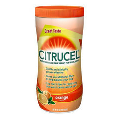 Fiber Supplement Citrucel Orange Flavor Powder 30 oz. 2 Gram Strength Methyl Cellulose
