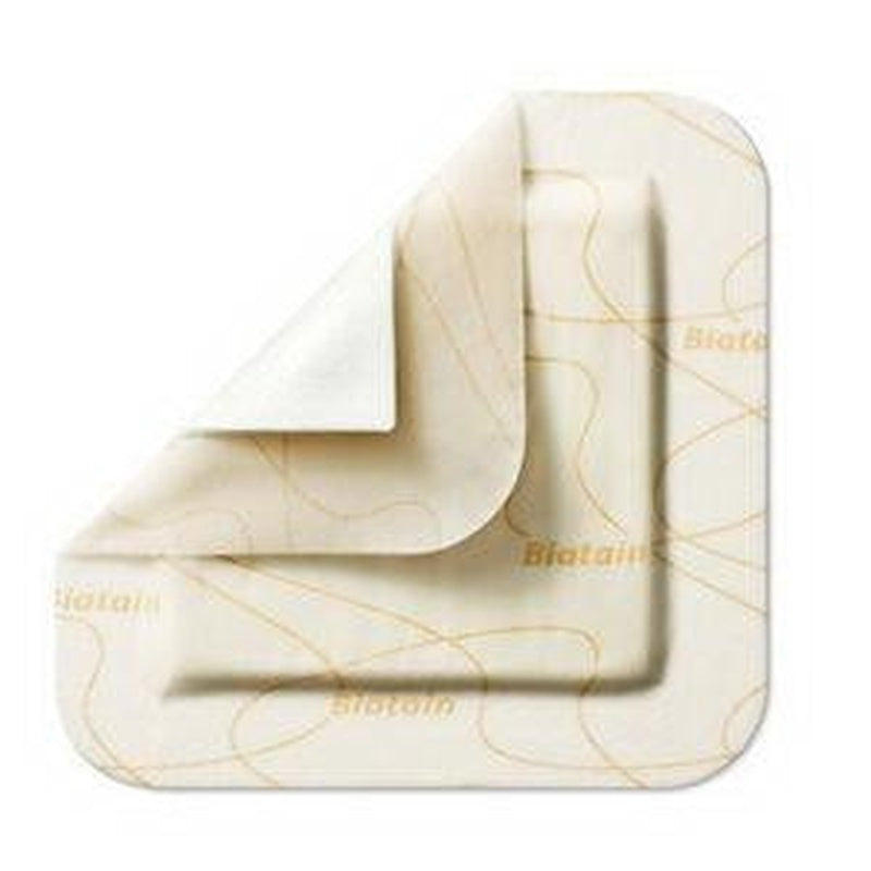 Foam Dressing Biatain Silicone 5 X 5 Inch With Border Film Backing Silicone Adhesive Square Sterile, Packaging Type- Box