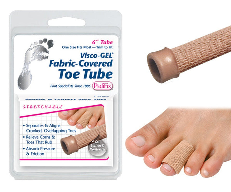 Visco gel Fabric covered Toe Tube  Small   All Care Store