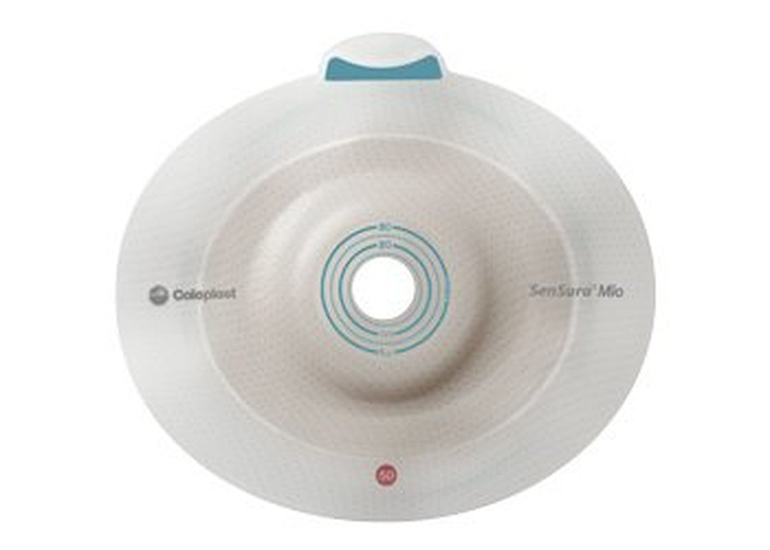 Ostomy Barrier SenSura Mio Flex Precut, Standard Wear Elastic Adhesive 50 mm Flange Red Code System 3/8 to 1 7/8 Inch Opening