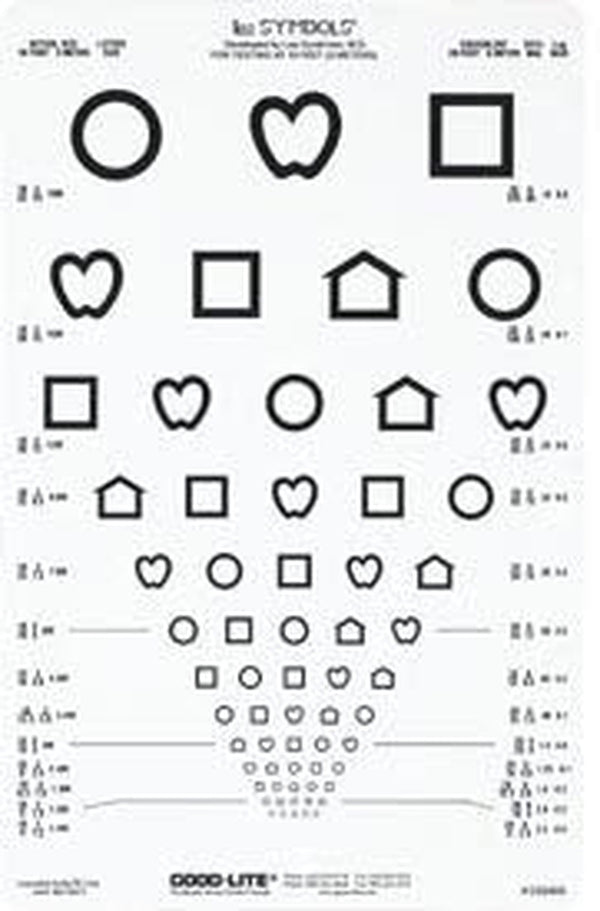 Eye Chart Lea Symbols 10 Foot Distance Acuity Test