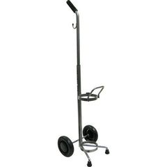 Oxygen Cylinder Cart Single Tank Hldr for D/E Cylinders