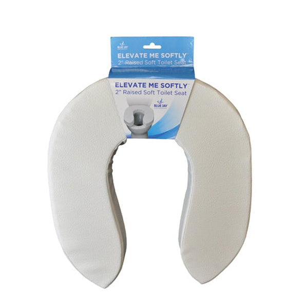 Elevate Me Softly Blue Jay 2  Raised Soft Toilet Seat   All Care Store