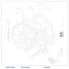 Wheelchair Fork Bearing Only