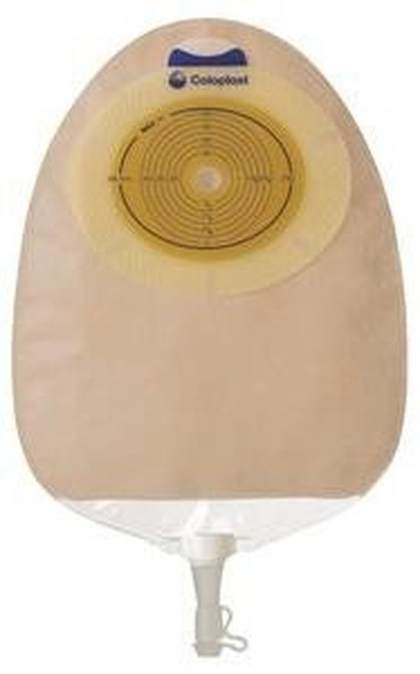 Urostomy Pouch SenSura One Piece System 10 3/8 Inch Length, Maxi Convex Light, Trim to Fit 7/8 Inch Stoma Drainable