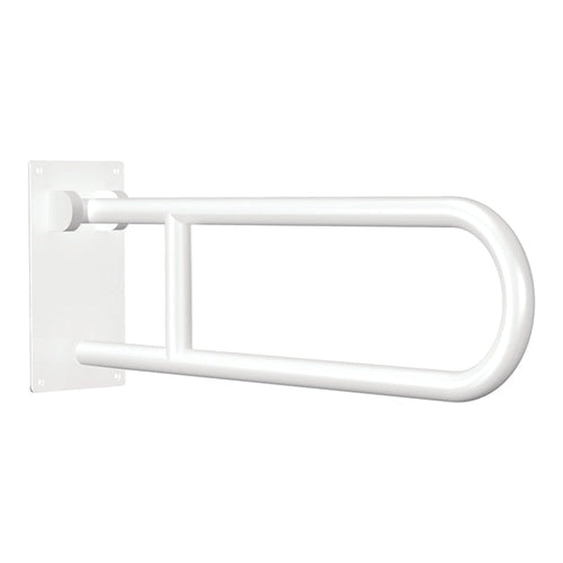 Flip-up Grab Bar  White Powder Coat  Standard
