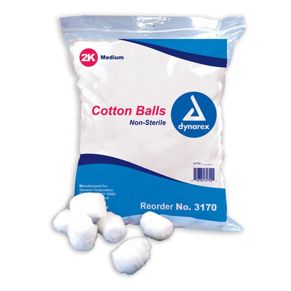 Cotton Balls  Non Sterile Medium Pk/2000   All Care Store