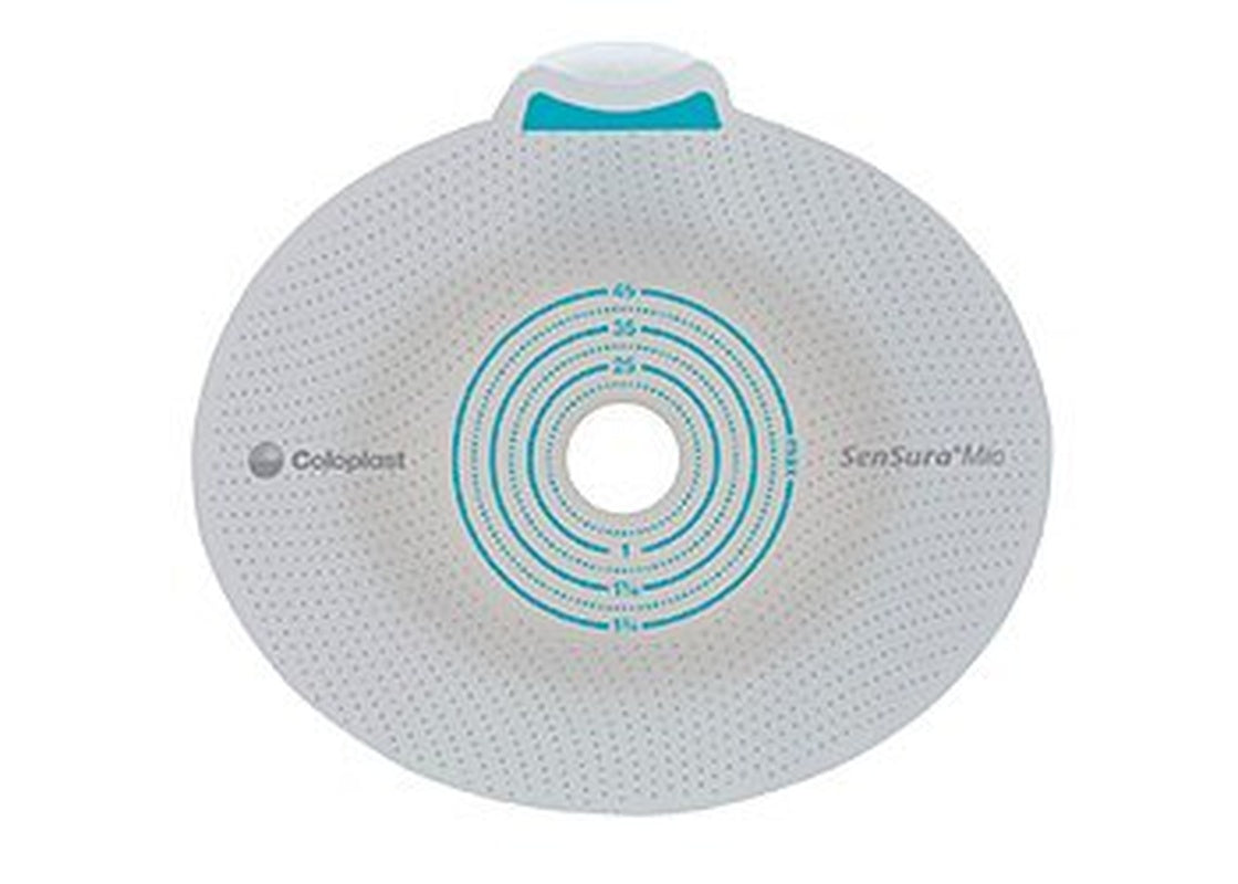 Ostomy Barrier SenSura Mio Click Precut, Extended Wear Elastic Adhesive 50 mm Flange Red Code System 1 1/2 Inch Opening