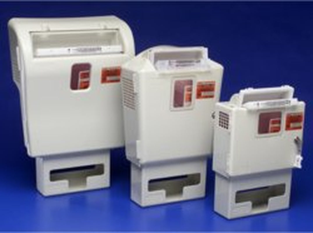 Sharps Container Cabinet / Wall Enclosure SharpSafety In Room ABS Plastic Wall Mount Locking