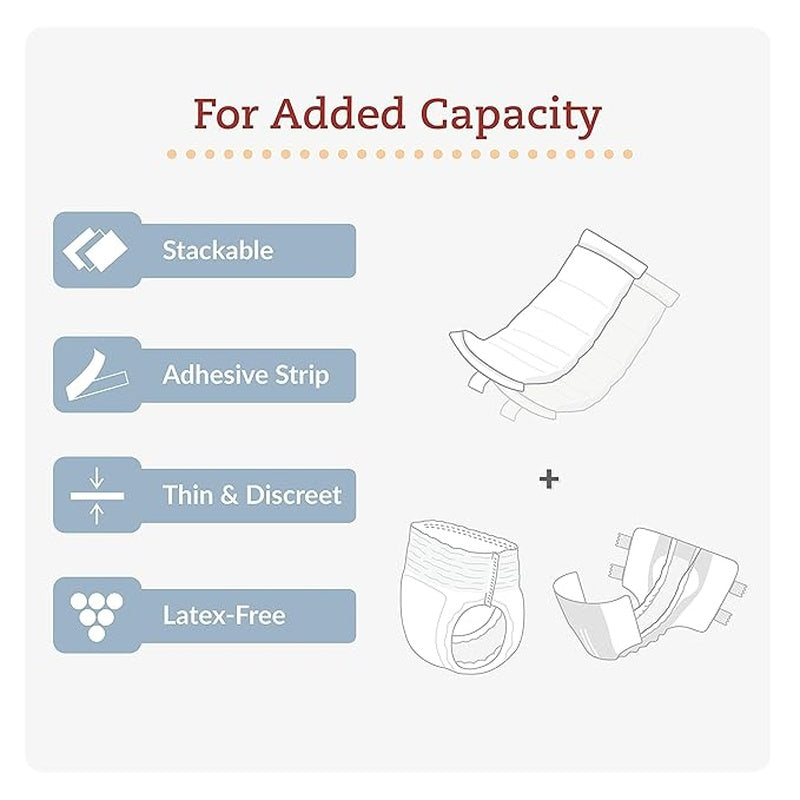booster pad tranquility topliner 4 1 4 x 15 inch heavy absorbency super absorbent core super packaging type case