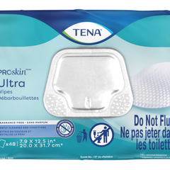 personal cleansing wipe tena proskin ultra soft pack unscented 48 count packaging type case