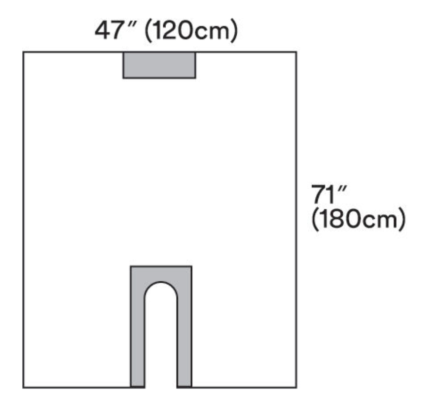 Orthopedic Drape 3M Steri-Drape U-Pouch 35 W X 30 L Inch Sterile