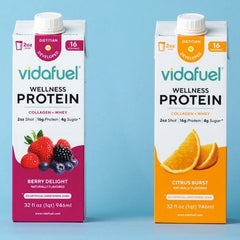 vidafuel wellness protein drink with collagen and whey berry delight flavor vida fuel wellness protein oral supplement mk1244683ea