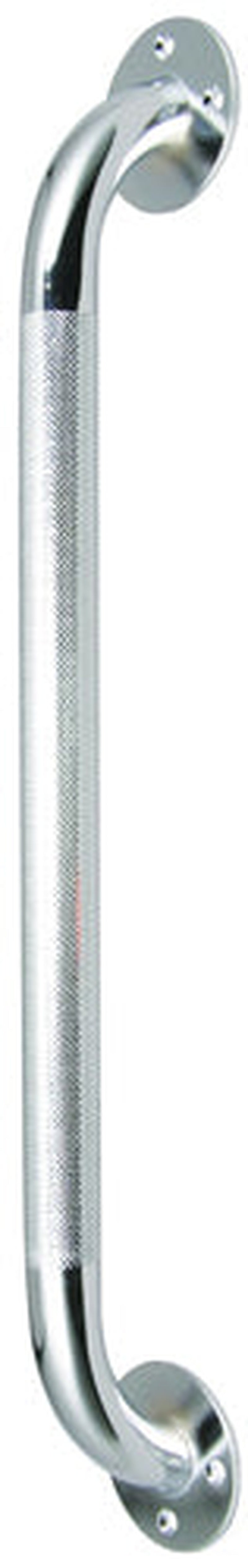 grab bar knurled chrome 18in