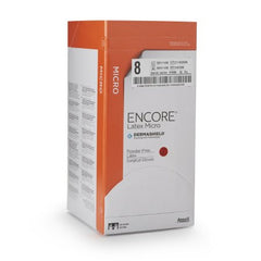 encore latex micro surgical glove size 8 brown encore latex micro surgical glove mk362179bx