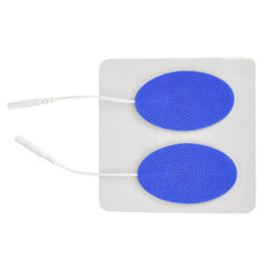 Reusable Electrodes  Pack/4 1.5 X2.5  Oval  Blue Jay Brand