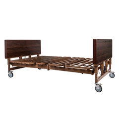 dynarex bariatric hd full electric homecare bed no rail half rail