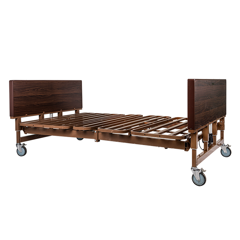 dynarex bariatric hd full electric homecare bed no rail half rail