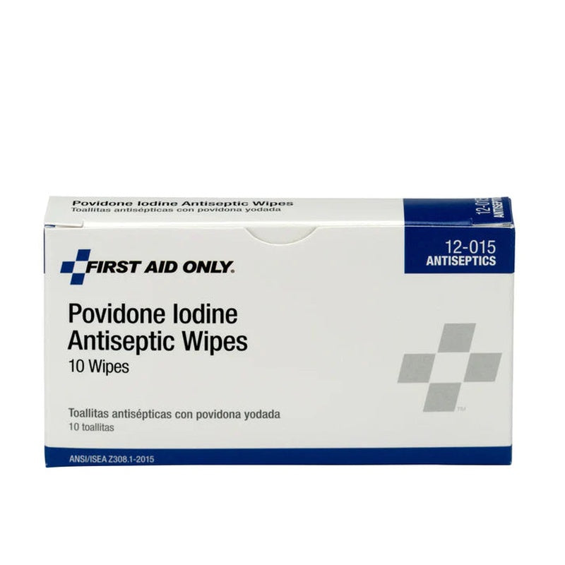 PVP Prep Pad First Aid Only 10% Strength Povidone Iodine Individual Packet Medium NonSterile, Packaging Type- Case