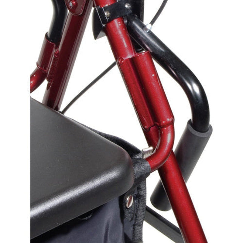 Duet Rollator/transport Chair Burgundy   All Care Store
