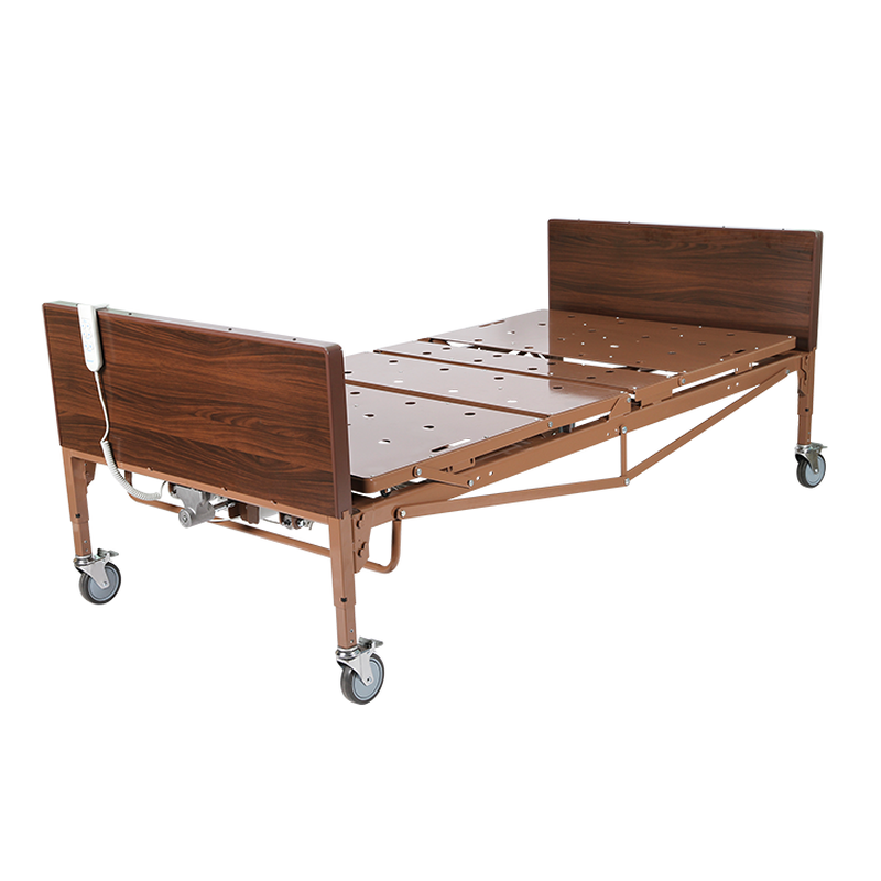 dynarex bariatric homecare bed with half rail no rail