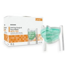 Surgical Mask FluidShield Anti-fog Foam ASTM Level 3 Tie Closure One Size Fits Most, Packaging Type- Box