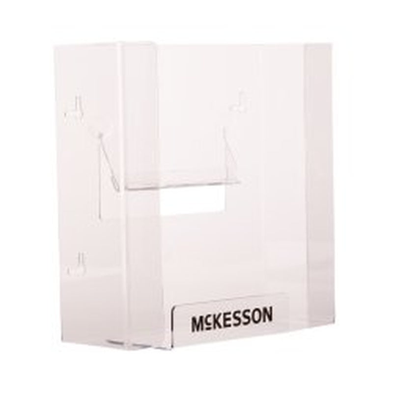 glove box holder mckesson horizontal or vertical mounted 2 box capacity clear 4 x 10 x 10 3 4 inch plastic packaging type each