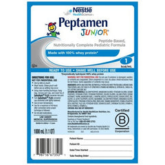 peptamen junior pediatric tube feeding formula 1000 ml bag peptamen junior pediatric tube feeding formula mk664067ea