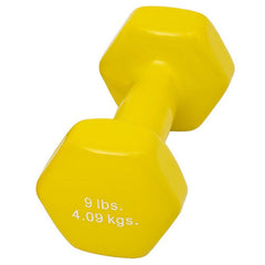 Dumbell Weight Color Neoprene Coated 9 Lb