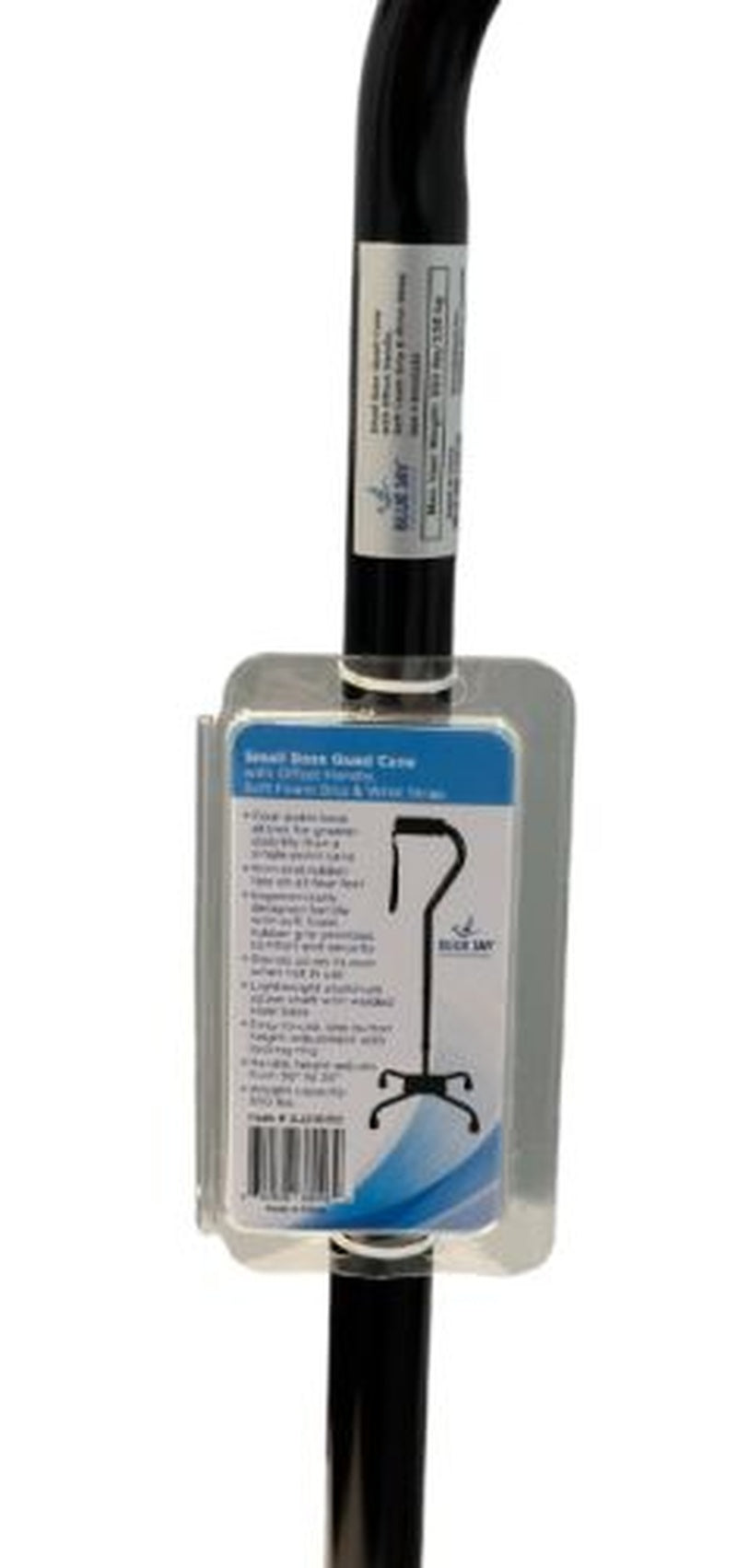 Quad Cane  Small Base  Black By Blue Jay Brand