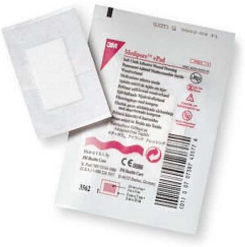 Composite Dressing 3M Medipore 2 X 2-3/4 Inch Rectangle Sterile Nonwoven Backing, Packaging Type- Case