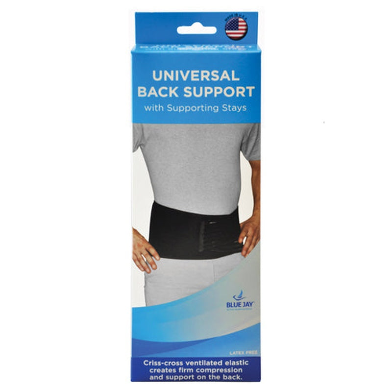 Blue Jay Back Support With Supporting Stays Universal Blk   All Care Store