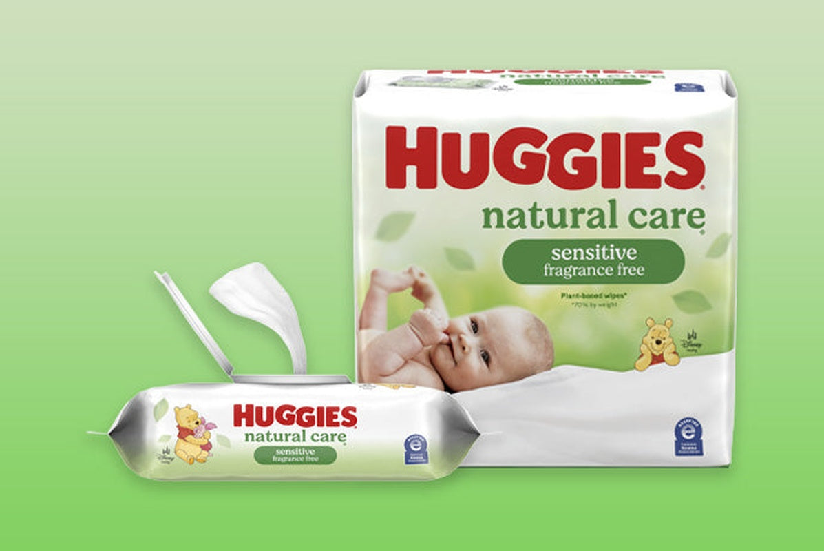 baby wipe huggies natural care soft pack unscented 32 count packaging type case