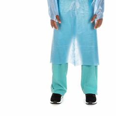 protective procedure gown one size fits most blue nonsterile aami level 4 disposable packaging type case