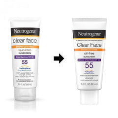 neutrogena clear face oil free sunscreen 3 oz neutrogena clear face sunscreen mk1193256ea