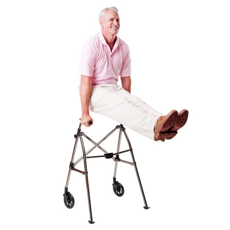 Ez Fold n go Walker Black Walnut   All Care Store