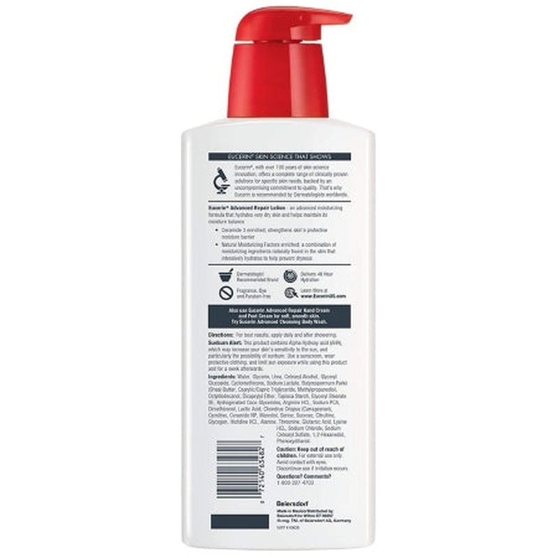 eucerin advanced repair lotion 16 9 oz eucerin advanced repair hand and body moisturizer mk1231885ea