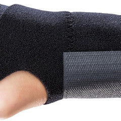 Wrist Brace ProCare Universal Wrist-O-Prene Aluminum / Neoprene Right Hand Black One Size Fits Most, Packaging Type- Each