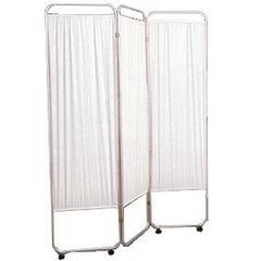 Three Panel Privacy Screen With Wheels