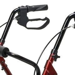 set n go wide rollator ht adj burgundy