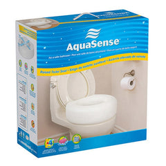 AquaSense Economy Raised Toilet Seat - Enhance Comfort & Safety with This Easy-to-Install Elevated Seat for Seniors & Those with Mobility Issues.