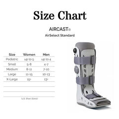 Air Walker Boot Aircast AirSelect Short Pneumatic Adult Large Short,  Packaging Type- Each