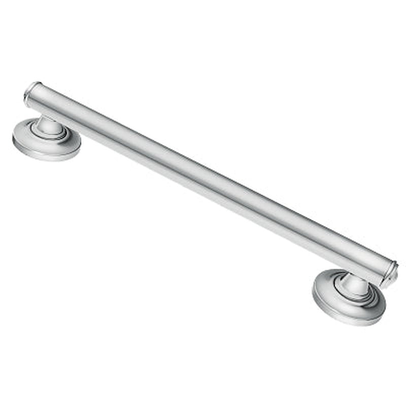 moen elegance grab bar 16 chrome w grip pads