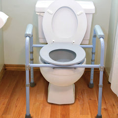 carex deluxe folding commode
